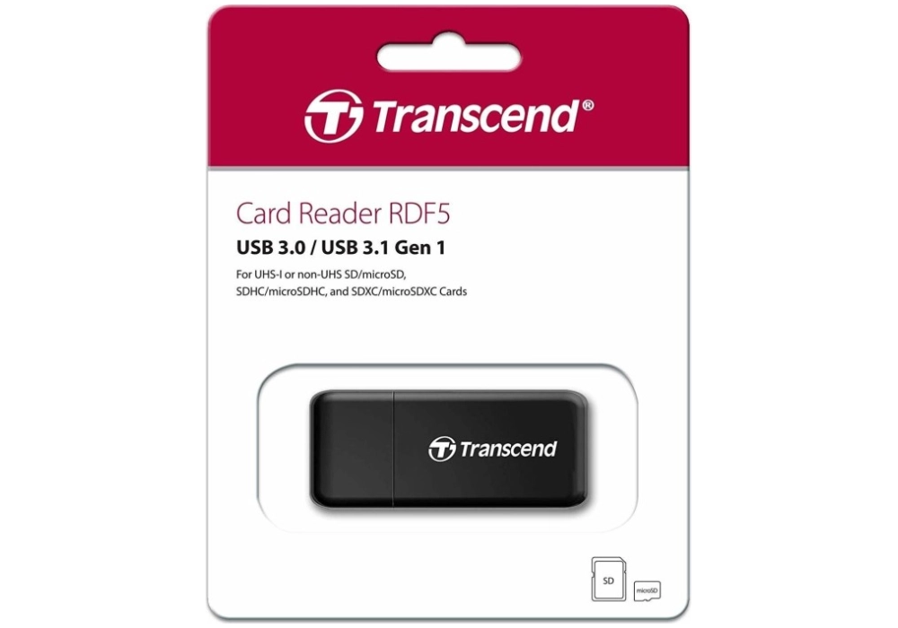 Transcend Card Reader RDF5 (Black)
