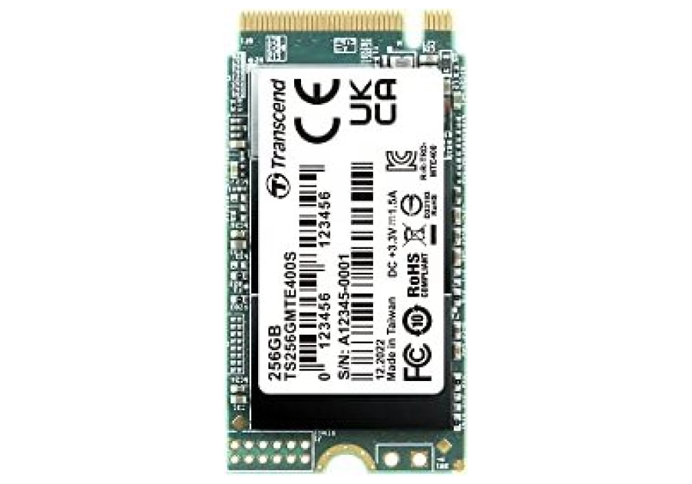 Transcend SSD 400S M.2 Nvme (2242) - 256GB