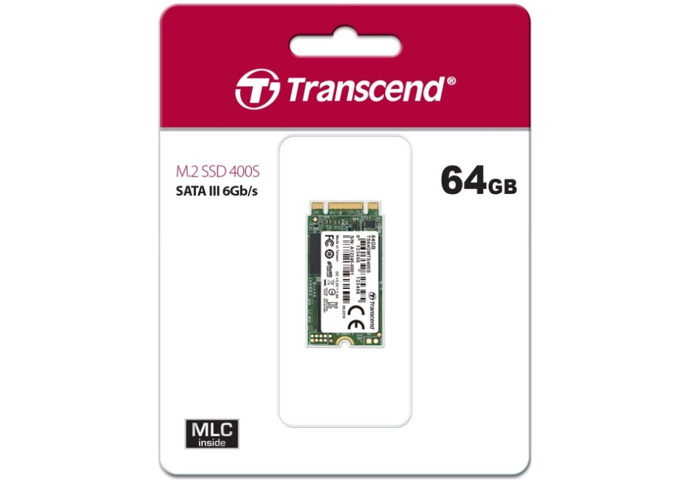Transcend SSD 400S  M.2 SATA (2242) - 64GB