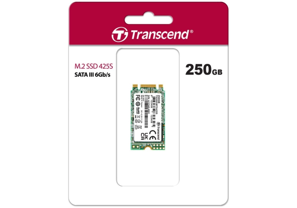 Transcend SSD 425S M.2 SATA (2242) - 250GB