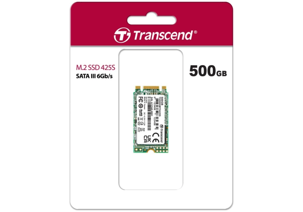 Transcend SSD 425S M.2 SATA (2242) - 500GB