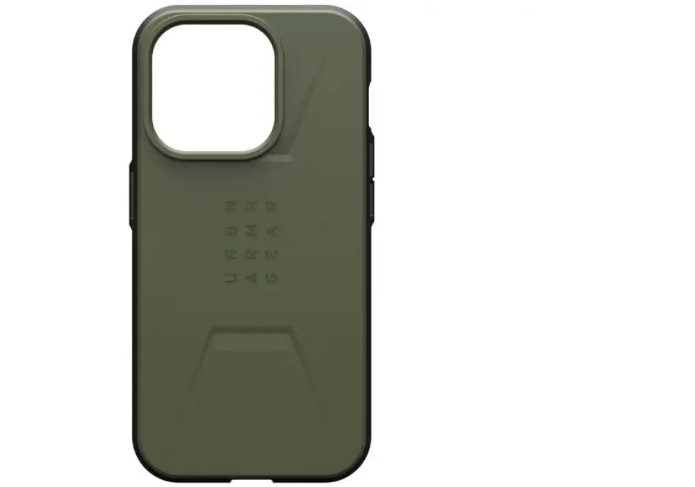 UAG Coque arrière Civilian Case iPhone 15 Pro Olive