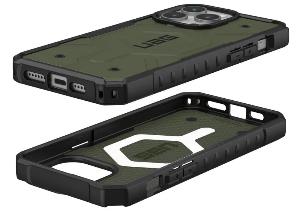 UAG Coque arrière Pathfinder iPhone 15 Pro Max Olive