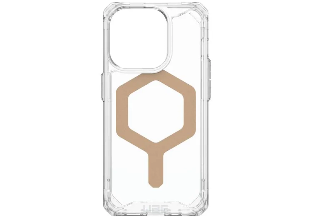 UAG Coque arrière Plyo MagSafe Apple iPhone 15 Pro Ice/Gold
