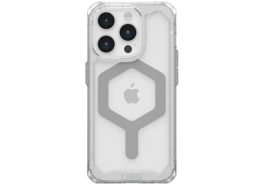 UAG Coque arrière Plyo MagSafe Apple iPhone 15 Pro Ice/Silver