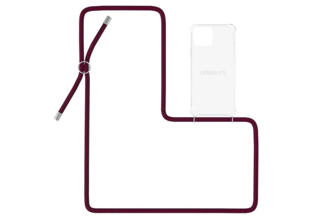 Urbany's Necklace Case iPhone 14 (Red Wine)