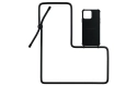 Urbany's Necklace Case iPhone 14 Pro (All Black Matt)