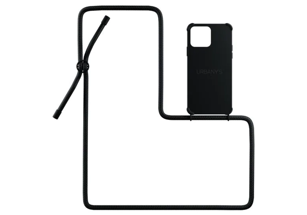 Urbany's Necklace Case iPhone 14 Pro (All Black Matt)