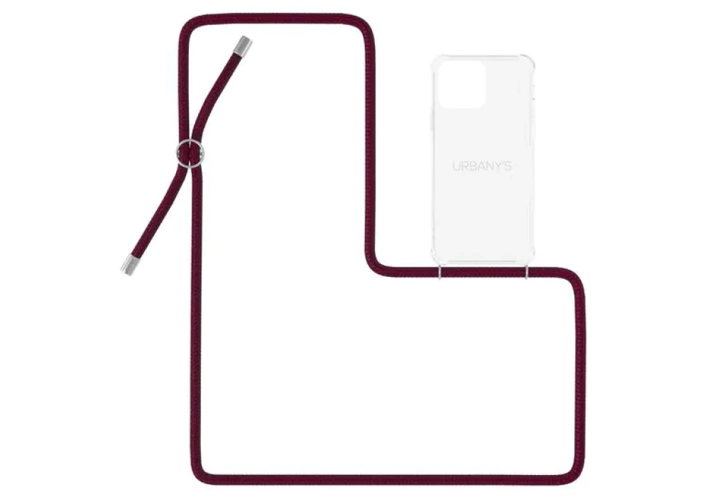 Urbany's Necklace Case iPhone 14 Pro (Red Wine)