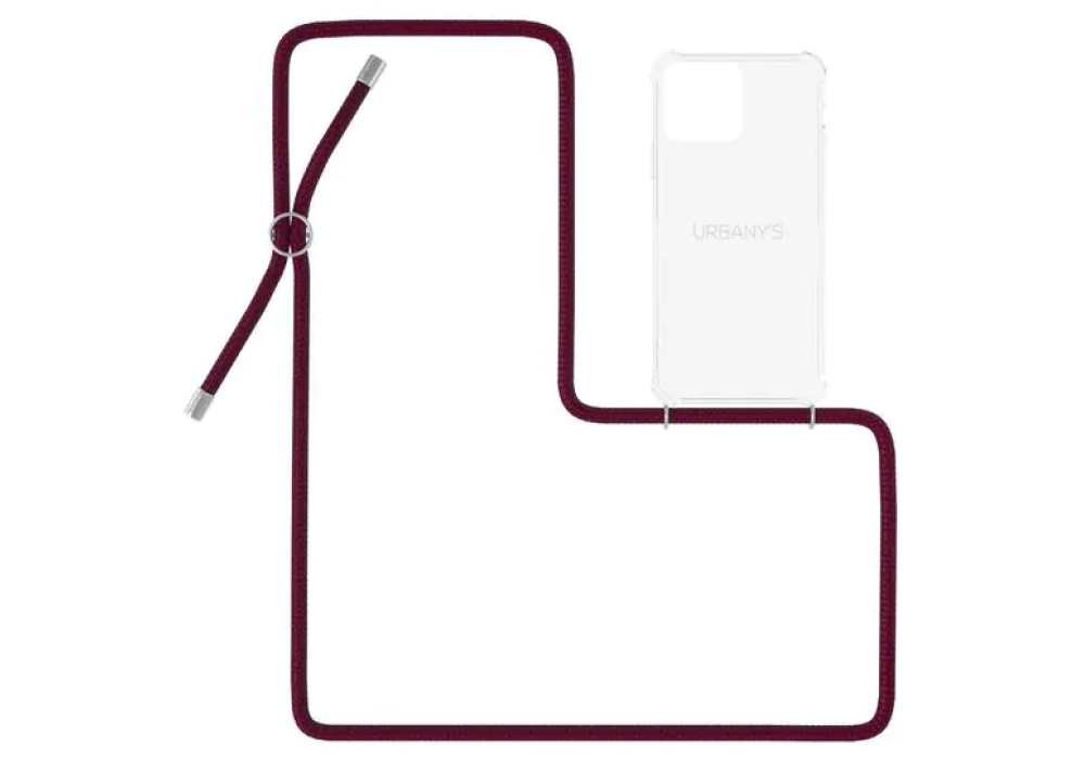 Urbany's Necklace Case iPhone 14 Pro Max (Red Wine)