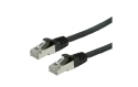 Value Network Cable Cat.6 (Classe E) S/FTP LSOH, noir, 0,5 m
