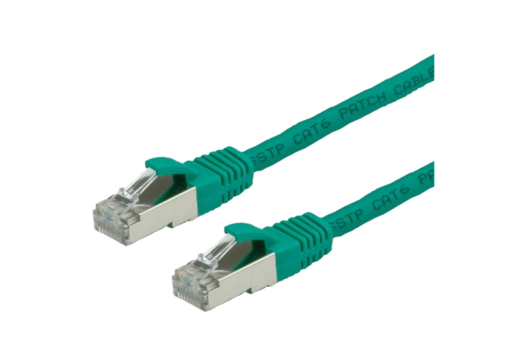 Value Network Cable Cat.6 (Classe E) S/FTP LSOH, vert, 0,5 m