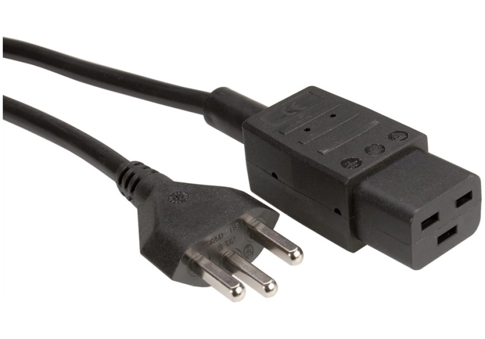 Value PC Power Cable 2.0 m - T23 - 16A - Black (CH)