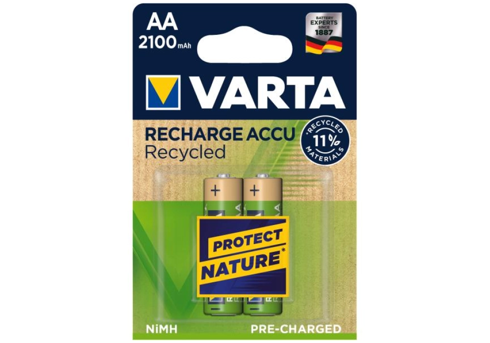 Varta Recharge Accu Recycled 2x AA 2100 mAh