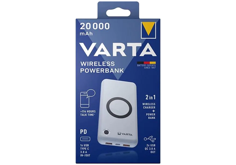 Varta Wireless Power Bank 20000 mAh