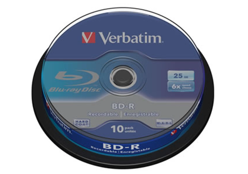 Verbatim Blu-ray BD-R SL HTL 6x - Spindle of 10