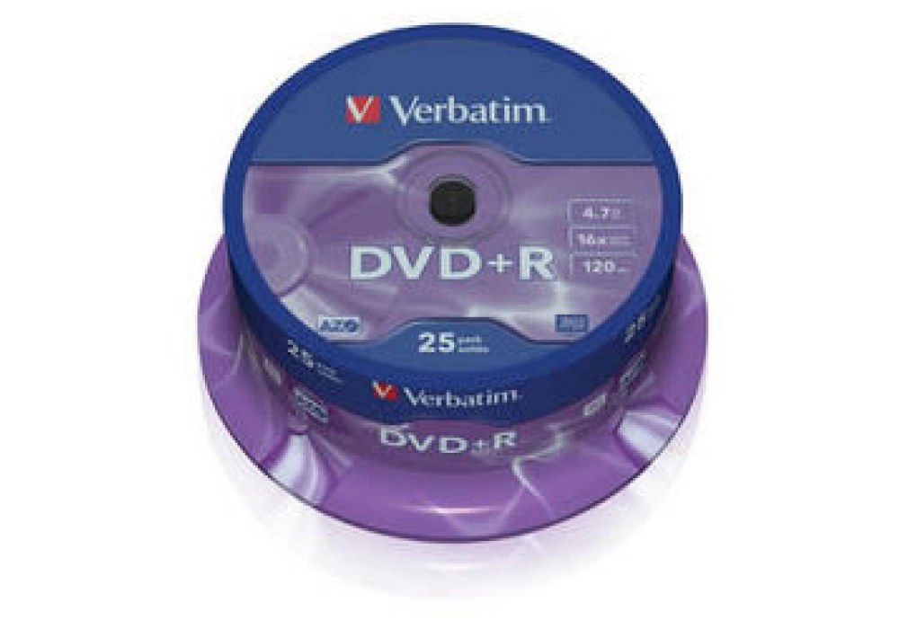 Verbatim DVD+R 4.7GB 16x - Pack of 25