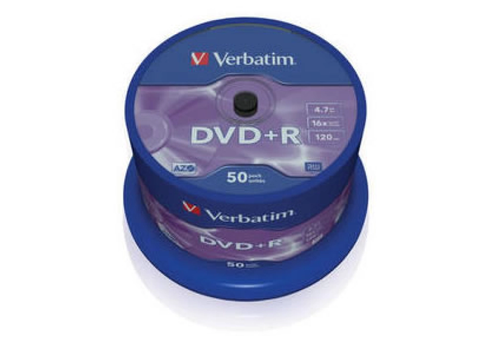 Verbatim DVD+R 4.7GB 16x - Pack of 50