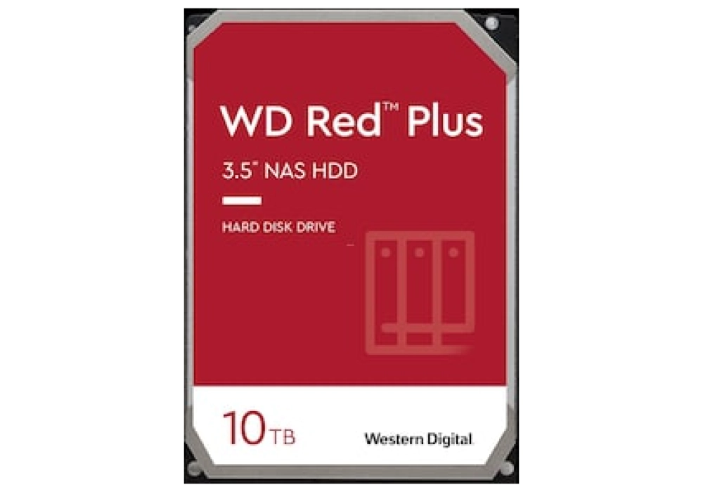WD Red Plus NAS Hard Drive SATA 6 Gb/s - 10.0 TB