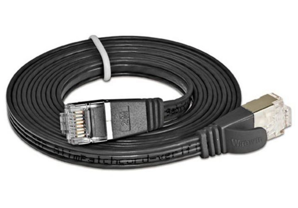 Wirewin CAT6 Shielded Slim Network Cable (Black) - 0.50 m 