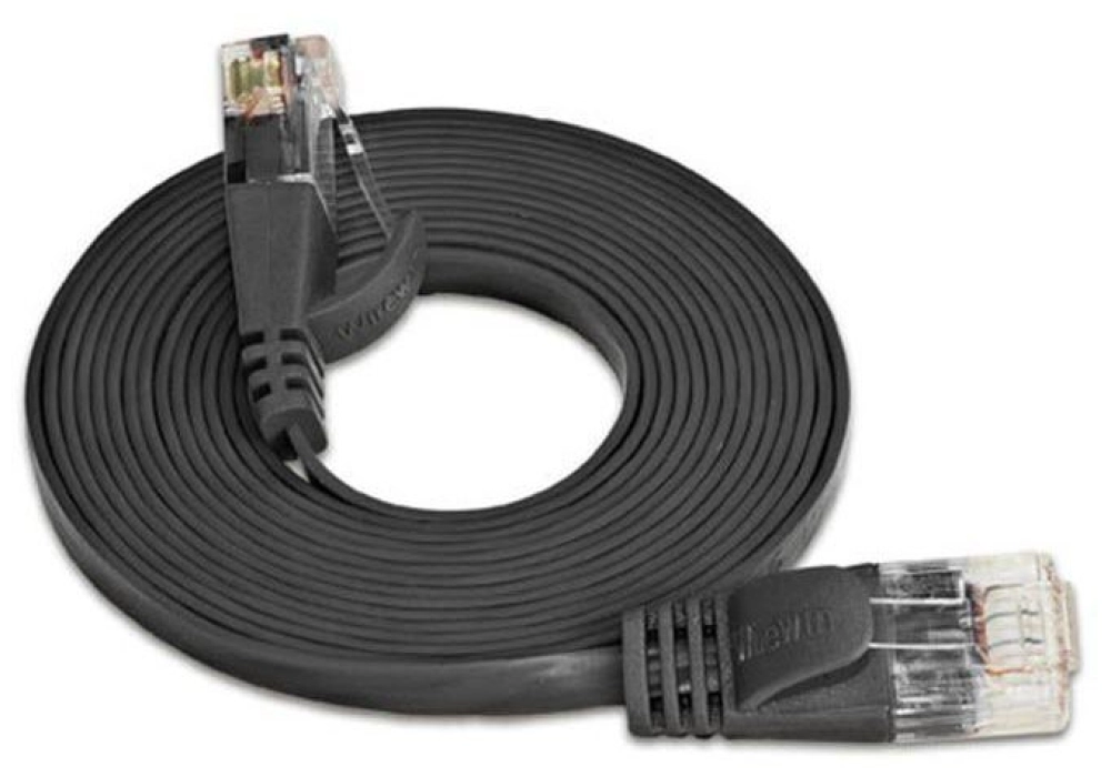 Wirewin CAT6 Shielded Slim Network Cable (Black) - 25.0 m 
