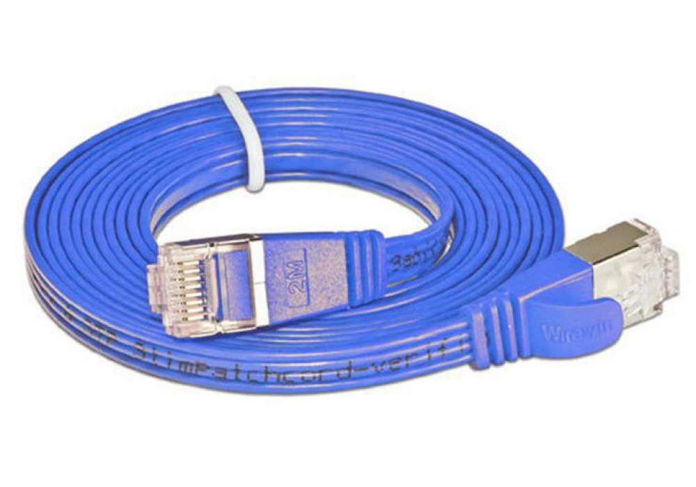 Wirewin CAT6 Shielded Slim Network Cable (Blue) - 0.50 m 