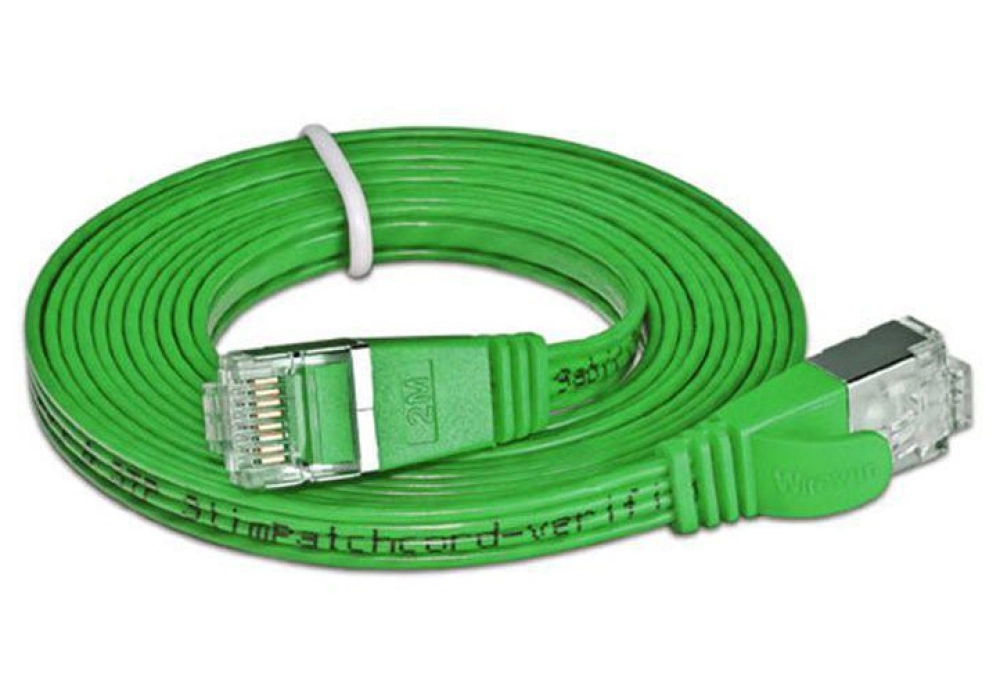 Wirewin CAT6 Shielded Slim Network Cable (Green) - 0.10 m 