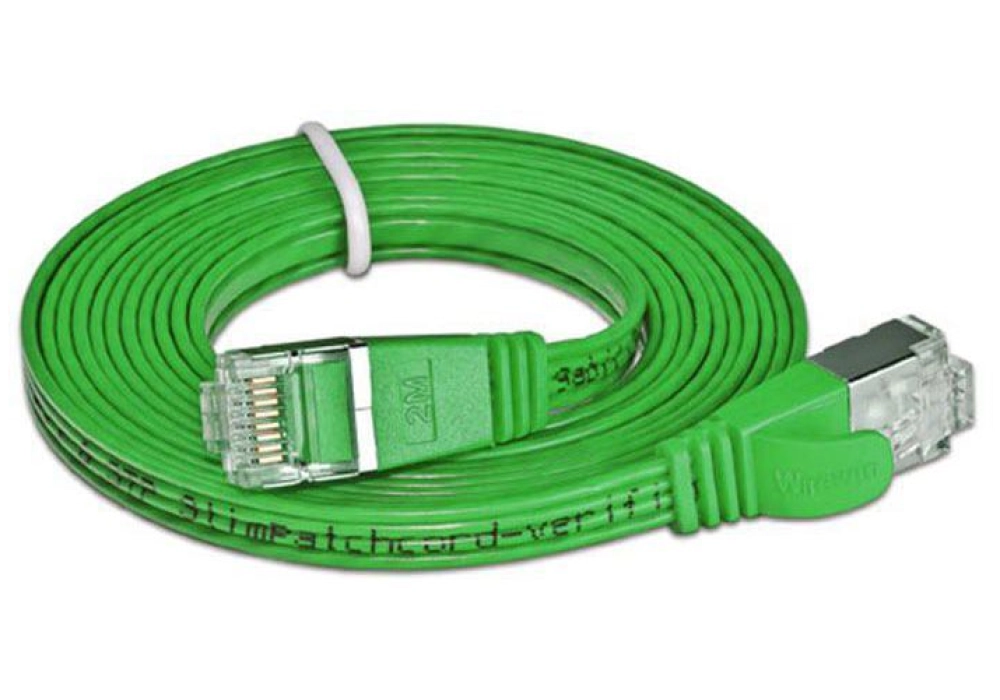 Wirewin CAT6 Shielded Slim Network Cable (Green) - 0.75 m 
