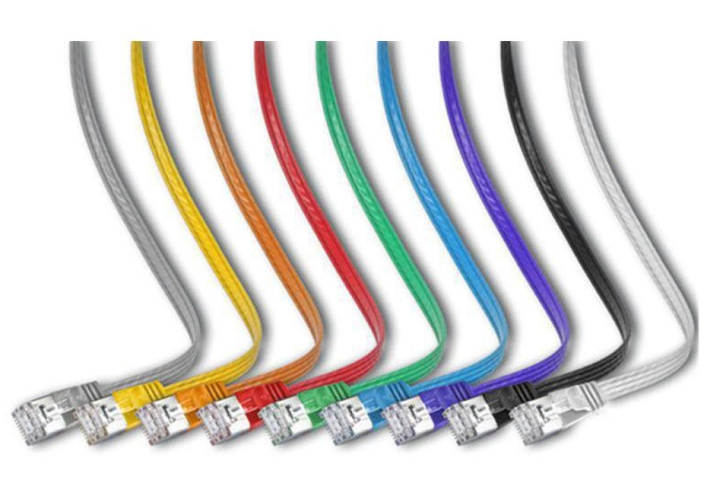 Wirewin CAT6 Shielded Slim Network Cable (Orange) - 0.75 m 