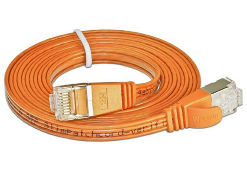 Wirewin CAT6 Shielded Slim Network Cable (Orange) - 15.0 m 