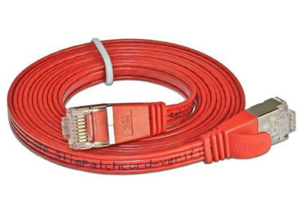 Wirewin CAT6 Shielded Slim Network Cable (Red) - 20.0 m 