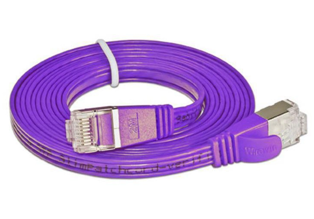 Wirewin CAT6 Shielded Slim Network Cable (Violet) - 1.0 m 