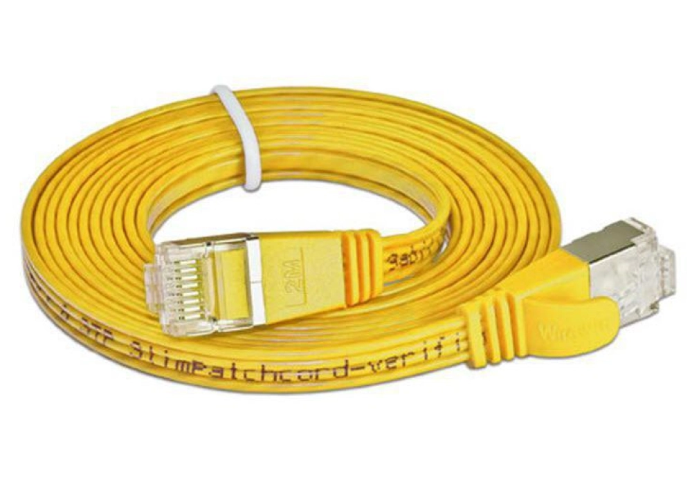Wirewin CAT6 Shielded Slim Network Cable (Yellow) - 0.25 m 