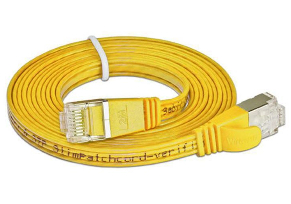 Wirewin CAT6 Shielded Slim Network Cable (Yellow) - 0.75 m 