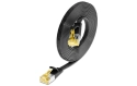 Wirewin CAT6a U/FTP Slim Network Cable (Black) - 0.10 m 