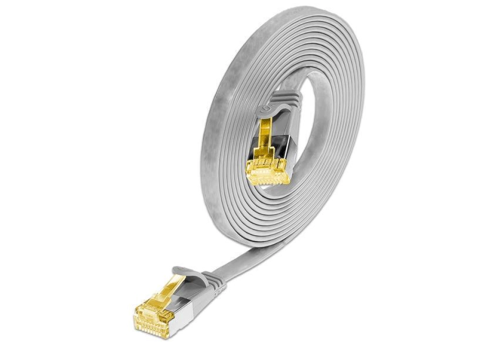 Wirewin CAT6a U/FTP Slim Network Cable (Grey) - 0.10 m 