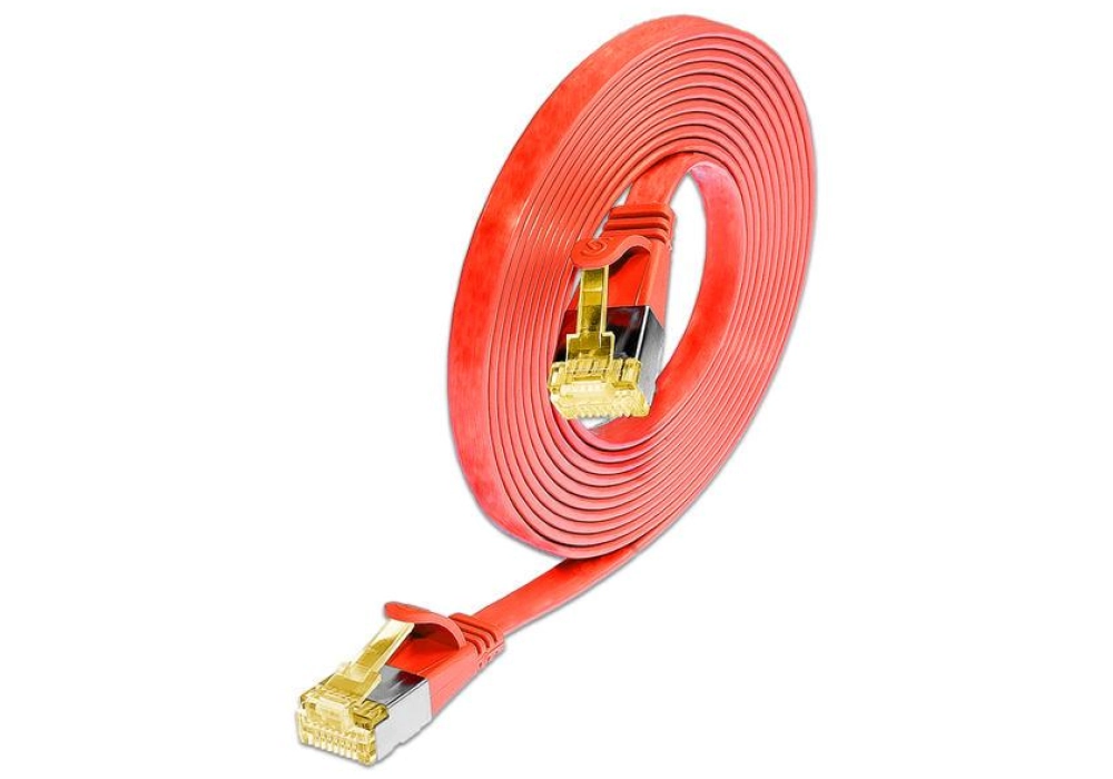 Wirewin CAT6a U/FTP Slim Network Cable (Red) - 0.10 m 