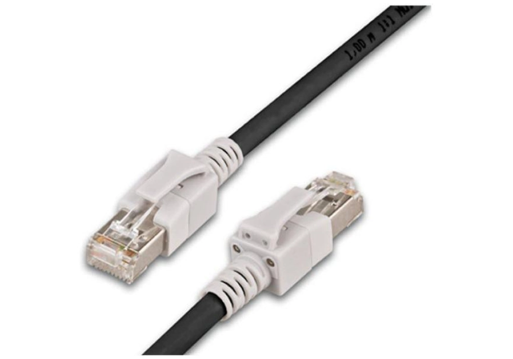 Wirewin Network Cable Cat 6a SFTP LED (Noir) - 3.0 m