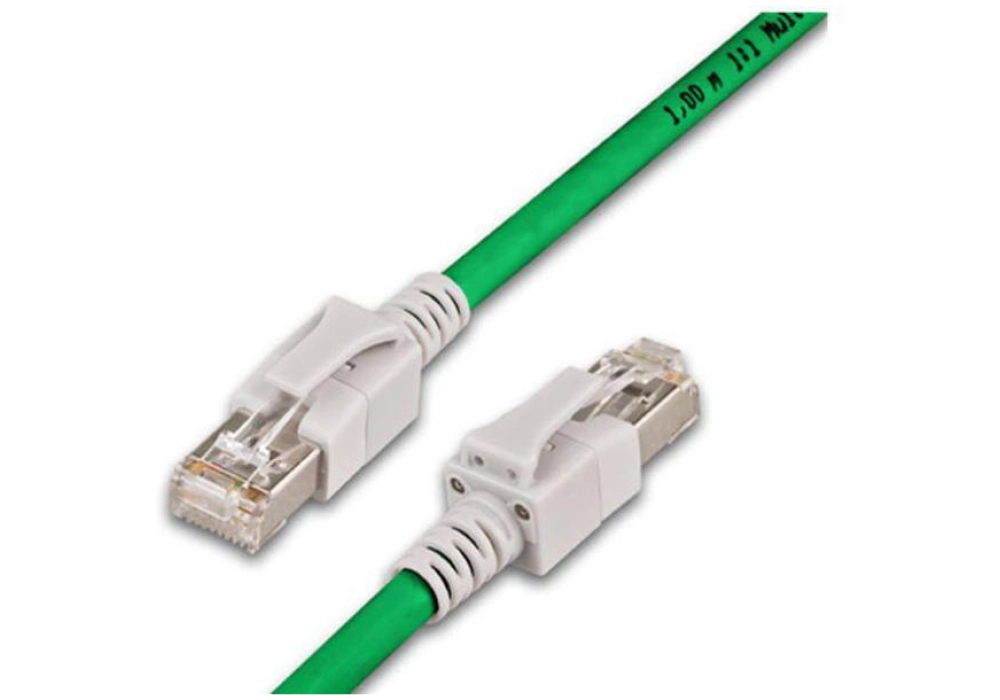 Wirewin Network Cable Cat 6a SFTP LED (Vert) - 2.0 m