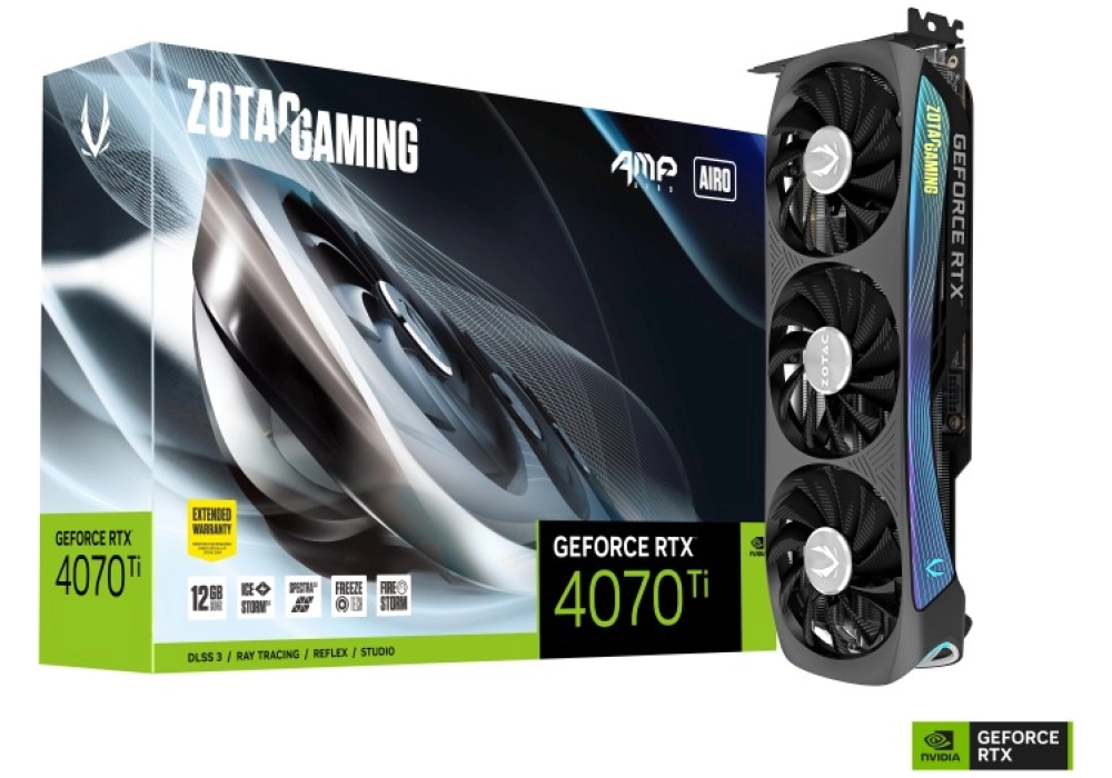 Zotac Gaming GeForce RTX 4070 Ti AMP AIRO
