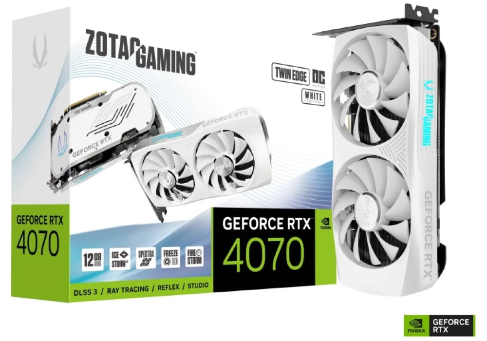 Zotac Gaming GeForce RTX 4070 Twin Edge OC White Edition