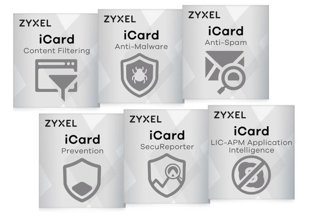 Zyxel iCard bundle - USG FLEX 100 - 1 an